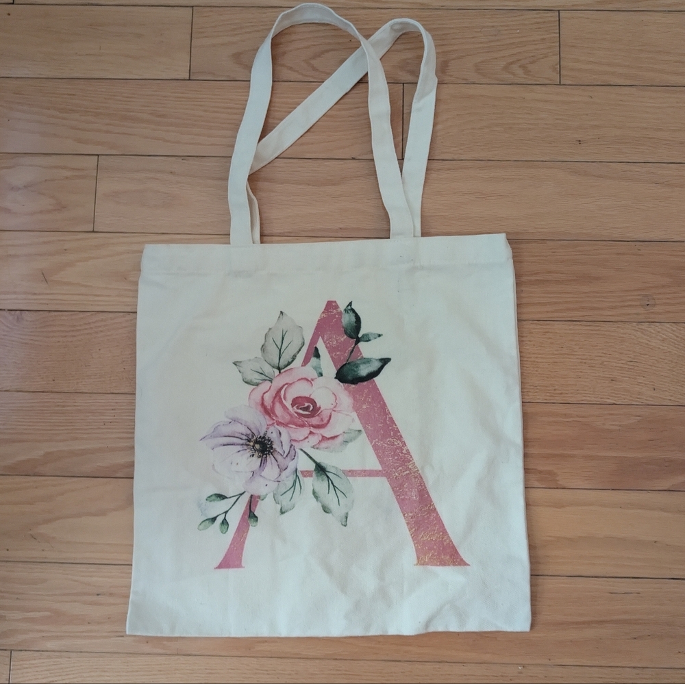 Monogrammed Canvas Bag